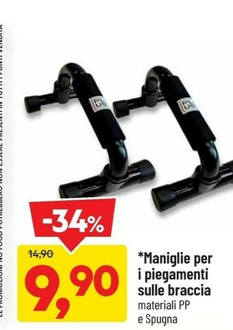 DPiù Maniglie Per I Piegamenti Sulle Braccia offerta