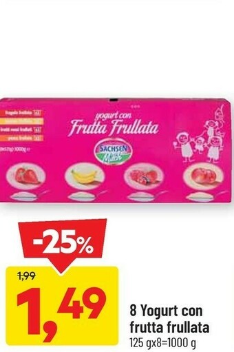 Dpiu 8 Yogurt Con Frutta Frullata
