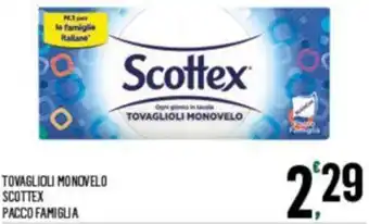 Despar TOVAGLIOLI MONOVELO SCOTTEX PACCO FAMIGLIA offerta