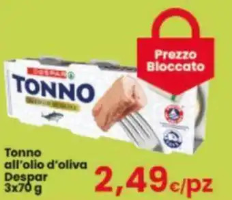 Tonno all'olio d'oliva Despar 3X 70G