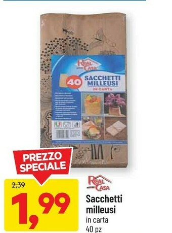 DPiù Sacchetti Milleusi In Carta offerta