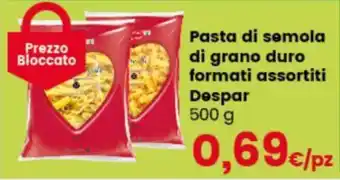 Despar Pasta di semola di grano duro formati assortiti Despar 500 g offerta