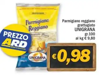 Ard Discount Parmigiano reggiano grattugiato UNIGRANA gr.100 offerta