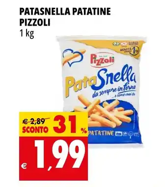 Tigros PATASNELLA PATATINE PIZZOLI 1 kg offerta