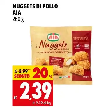 Tigros NUGGETS DI POLLO AIA 260 g offerta