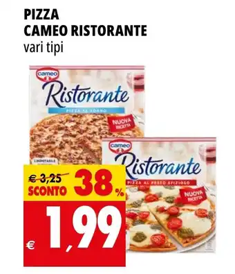 Tigros PIZZA CAMEO RISTORANTE vari tipi offerta