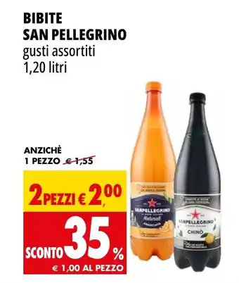 Tigros BIBITE SAN PELLEGRINO gusti assortiti 1,20 litri offerta