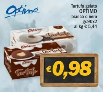 Ard Discount Tartufo gelato OPTIMO bianco o nero gr.90x2 offerta