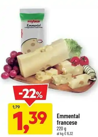 DPiù Dpiu Emmental Francese offerta