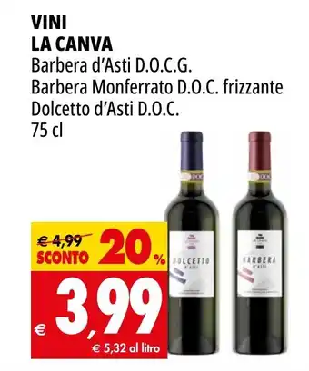 Tigros VINI LA CANVA 75 cl offerta