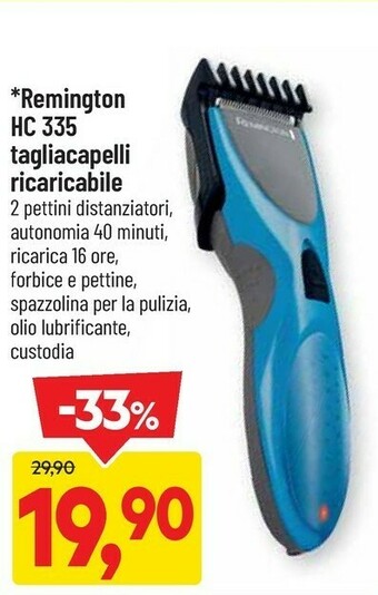 Remington Hc 335 Tagliacapelli Ricaricabil