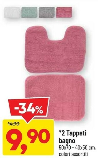 DPiù 2 Tappeti Bagno offerta