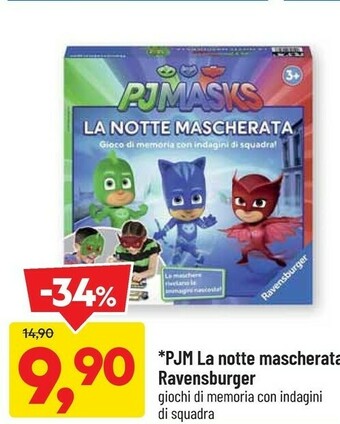 Ravensburger 21356 Games PJ Masks La Notte Mascherata