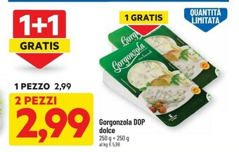 DPiù Gorgonzola Dop Dolce offerta
