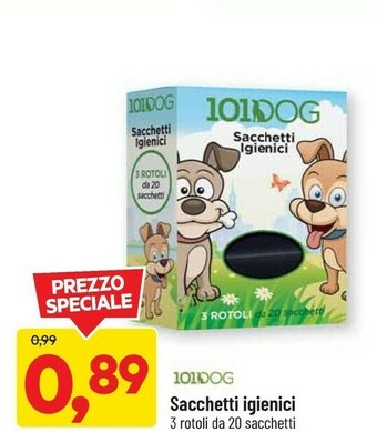 DPiù 101Dog Sacchetti Igienici offerta