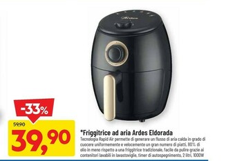 DPiù Ardes Eldorada Friggitrice Ad Aria offerta