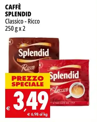 Tigros CAFFÈ SPLENDID Classico - Ricco 250 g x 2 offerta
