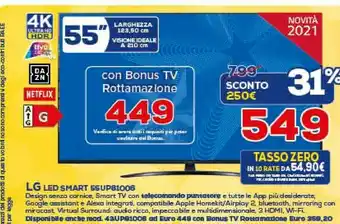 Euronics LG Led Smart 55up81006 offerta
