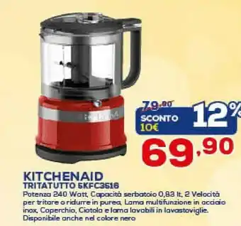 Euronics Kitchenaid 5KFC3516 Robot Da Cucina 0,83 L Argento 240 W offerta