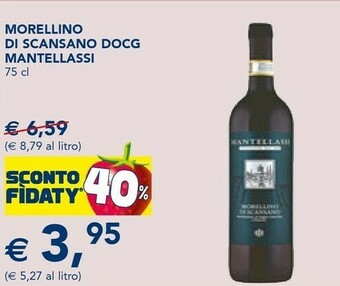 Esselunga Scansano Mantellassi Morellino Di Docg offerta