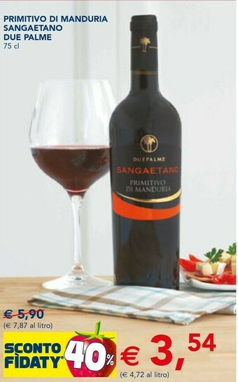Primitivo Di Manduria Sangaetano Due Palme