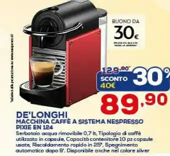 DeLonghi Pixie EN124.R Macchina Per Caffè A Capsule 0,7 L Automatica