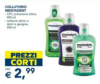 Esselunga Mentadent Collutorio offerta