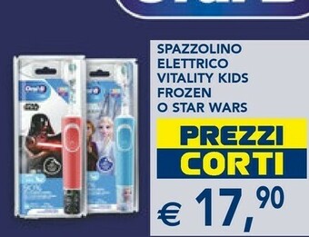 Esselunga Oral-B Vitality Kids Frozen Bambino Spazzolino rotante-oscillante Blu, Rosa offerta