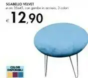 Bennet Sgabello Velvet offerta