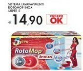 Bennet Super 5 Sistema Lavapavimenti Rotomop Inox offerta