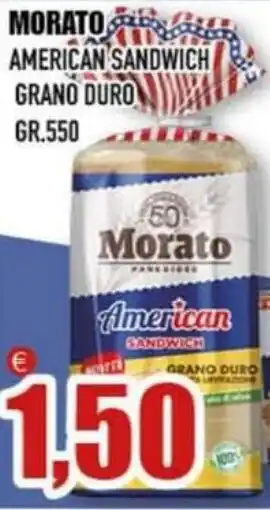MORATO AMERICAN SANDWICH GRANO DURO GR. 550