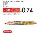 Bennet Bennet Pasta Sfoglia Rettangolare offerta
