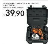 Avvitatore Con Batteria Al Litio 4 V + Accessori