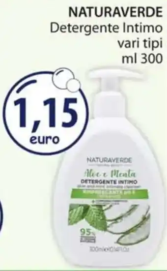 Acqua & Sapone NATURAVERDE Detergente Intimo vari tipi ml 300 offerta