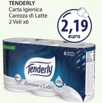 Acqua & Sapone TENDERLY Carta Igienica Carezza di Latte 2 Veli x6 offerta