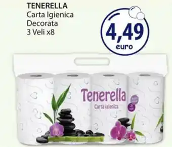 Acqua & Sapone TENERELLA Carta Igienica Decorata 3 Veli x8 offerta