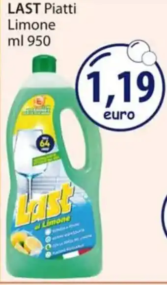Acqua & Sapone LAST Piatti Limone ml 950 offerta