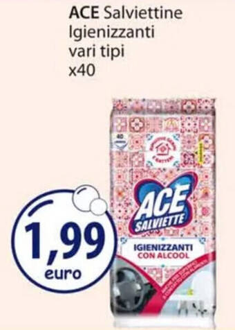 Acqua & Sapone ACE Salviettine Igienizzanti vari tipi x40 offerta