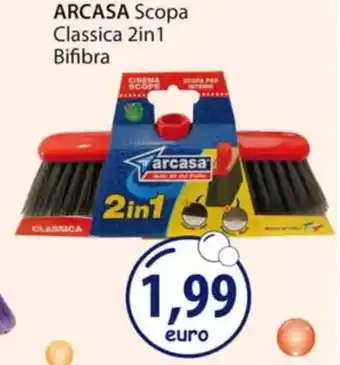 Acqua & Sapone ARCASA Scopa Classica 2in1 Bifibra offerta