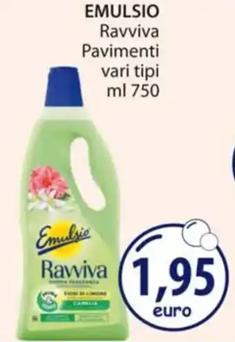 Acqua & Sapone EMULSIO Ravviva Pavimenti vari tipi ml 750 offerta