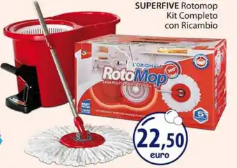 Acqua & Sapone SUPERFIVE Rotomop Kit Completo con Ricambio offerta