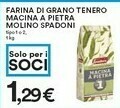 Coop Molino Spadoni - Farina Di Grano Tenero Macinata A Pietra Tipo 2 1000 G(ml) offerta
