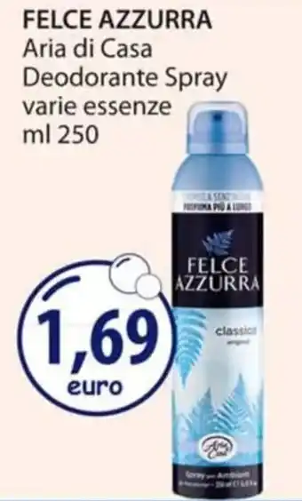 Acqua & Sapone FELCE AZZURRA Aria di Casa Deodorante Spray varie essenze ml 250 offerta