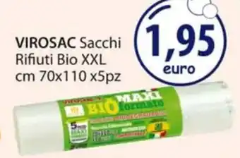 Acqua & Sapone VIROSAC Sacchi Rifiuti Bio XXL cm 70x110 x5pz offerta