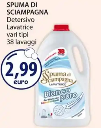 Acqua & Sapone SPUMA DI SCIAMPAGNA Detersivo Lavatrice vari tipi 38 lavaggi offerta