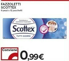 Coop Scottex Fazzoletti offerta