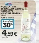 Coop Cantine Pedres Vermentino Di Gallura Docg Sangusta 750 Ml offerta