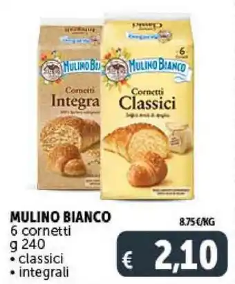 Deco Market MULINO BIANCO 6 cornetti g 240 classici, integrali offerta