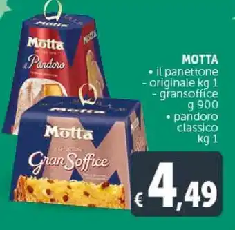 MOTTA il panettone originale kg 1, gransoffice g 900, pandoro classico kg 1