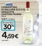 Coop Cantine Pedres Vermentino Di Gallura Docg Sangusta 750 Ml offerta